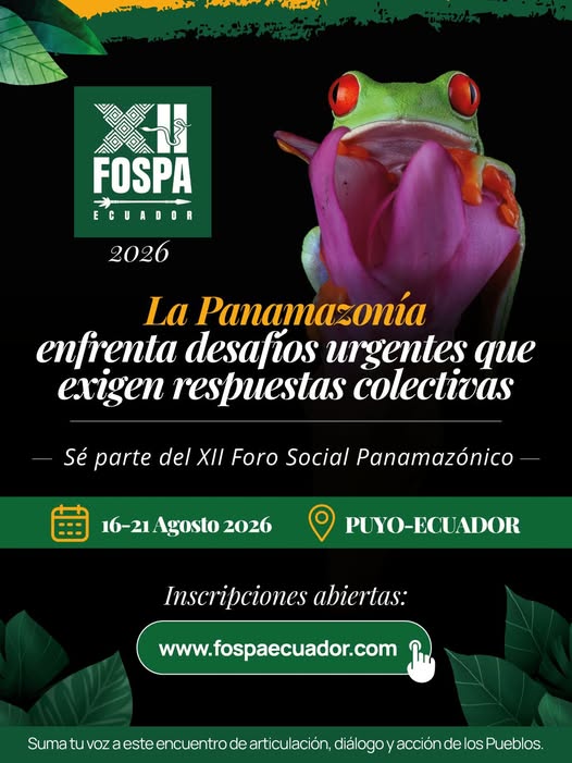Foro Social Panamazónico Ecuador2026