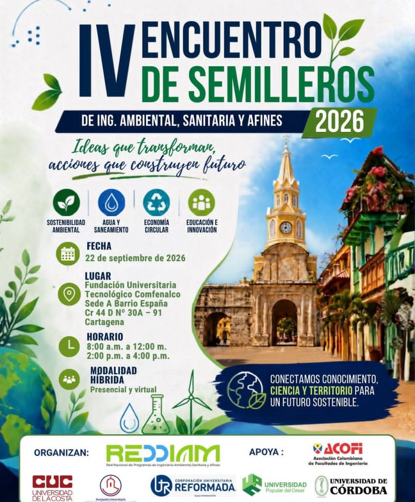 IV Encuentro de Semilleros de Investigación de Ingeniería Ambiental, Sanitaria y Afines 2026