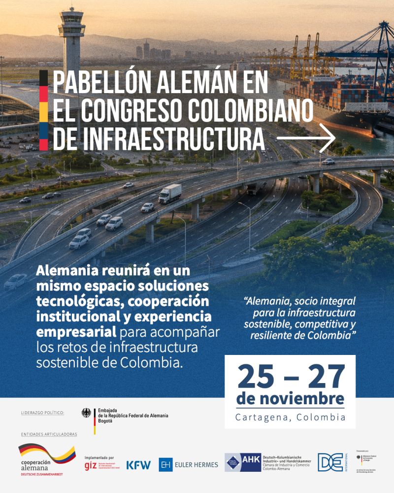 Pabellón Alemán en el Congreso Colombiano de Infraestructura 2026