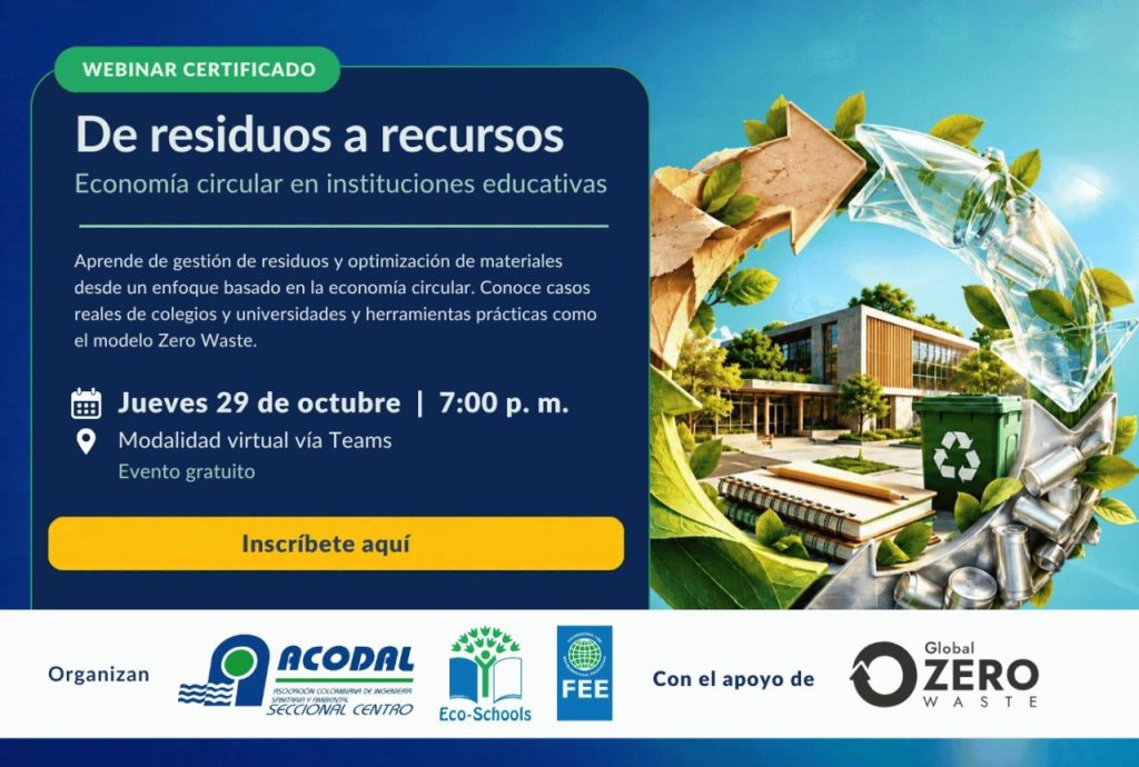 Webinar: De residuos a recursos, economía circular en instituciones educativas