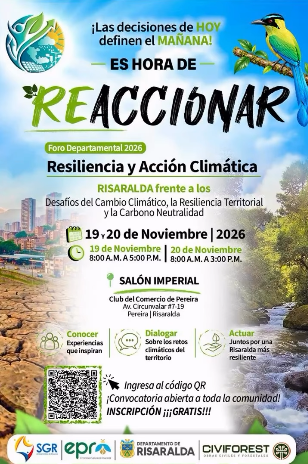 REACCIONAR 2026 Foro Departamental de Acción Climática – Risaralda